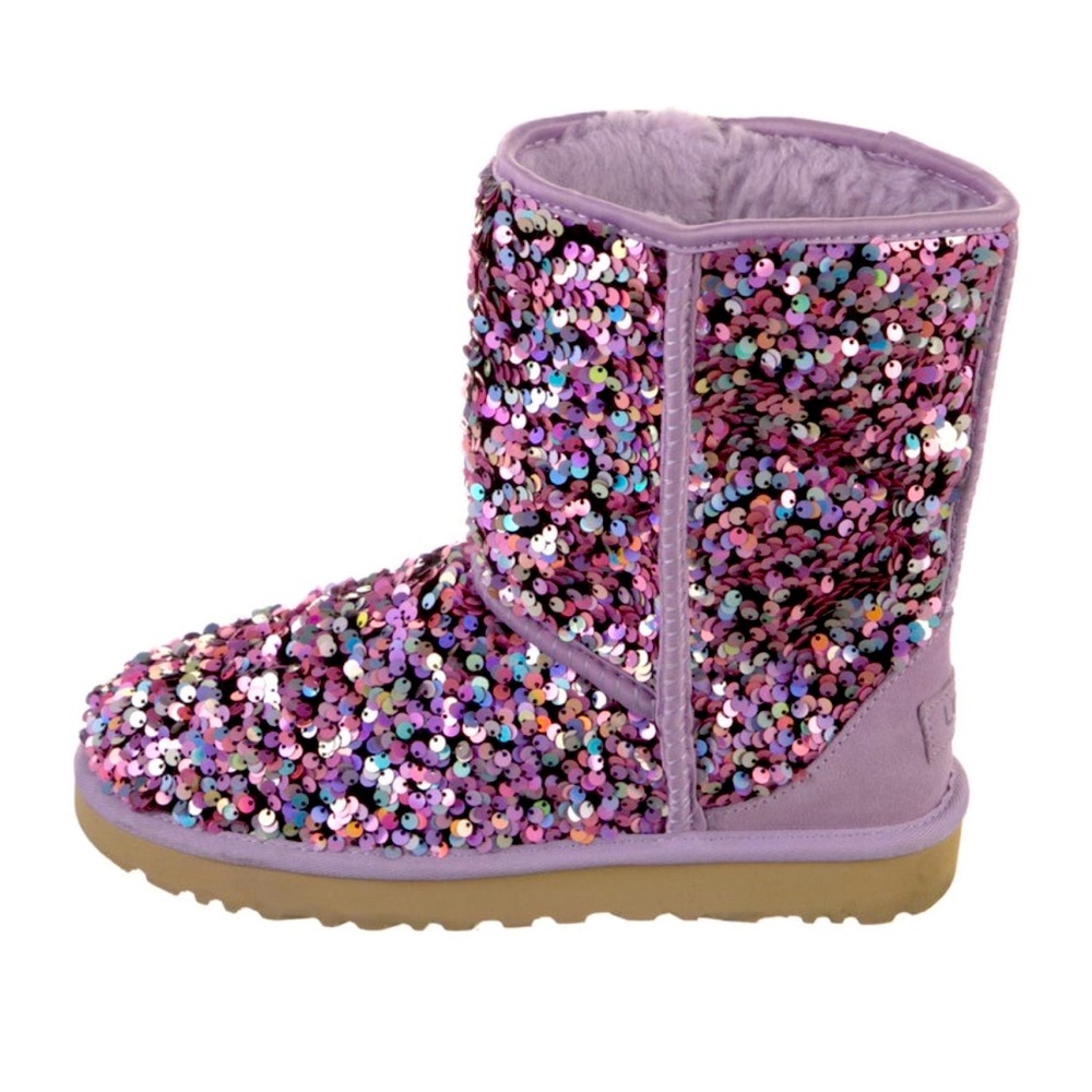 UGG Lavender Sequined Boots